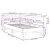 vidaXL Ł&oacute;żko z regałem, bez materaca, białe, 90x200 cm, sosnowe