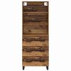 vidaXL Highboard z szufladą Stare drewno 69,5 x 34 x 180 cm