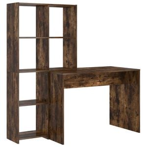 vidaXL Biurko Dąb wędzony 138,5 x 55 x 143 cm Drewno inżynieryjne