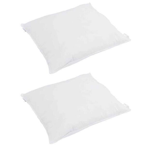 vidaXL Poduszka z poduszką 2 pcs Biały 40 x 40 cm Pi&oacute;ra