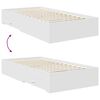 vidaXL Ramka ł&oacute;żka Biały 100 x 200 cm Materiał drewnopochodny