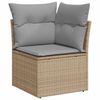 vidaXL Zestaw Sof na Ogr&oacute;d z poduszką 12 pcs Beżowy Rattan poli