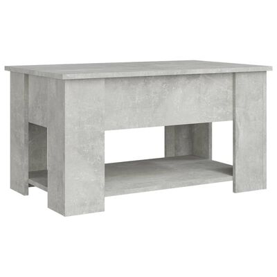 vidaXL Stolik kawowy, szarość betonu, 79x49x41 cm