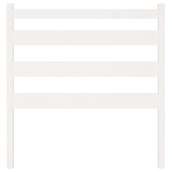 vidaXL Wezgłowie ł&oacute;żka, białe, 106x4x100 cm, lite drewno sosnowe