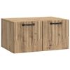 vidaXL Szafka RTV montowana na ścianie 59,5 x 41 x 30 cm Dąb artisan