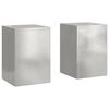 vidaXL Stojak na rośliny 2 pcs Srebrny 24 x 24 x 35 cm stal nierdzewna