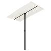vidaXL Parasol ogrodowy na aluminiowym słupku, 180x110 cm, piaskowy