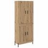 vidaXL Highboard Dąb rzemieślniczy 69,5 x 34 x 180 cm