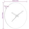 vidaXL Zegar ścienny ze świecącymi wskazówkami i cyframi, Ø30 cm