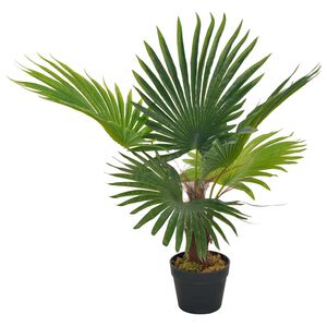 vidaXL Sztuczna palma z doniczką, zielony, 70 cm