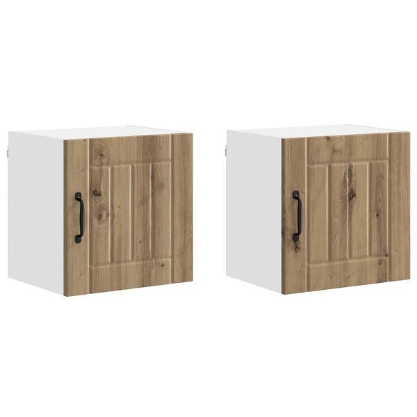 vidaXL Szafka kuchenna 2 pcs Dąb rzemieślniczy 40 x 31 x 40 cm