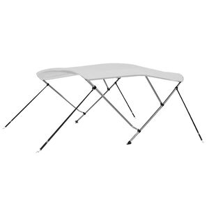 vidaXL Bimini, daszek do łodzi, 3 pałąki, biały, 183x140x137 cm