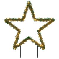 vidaXL Świąteczna gwiazda na szpikulcach, 115 LED, 85 cm