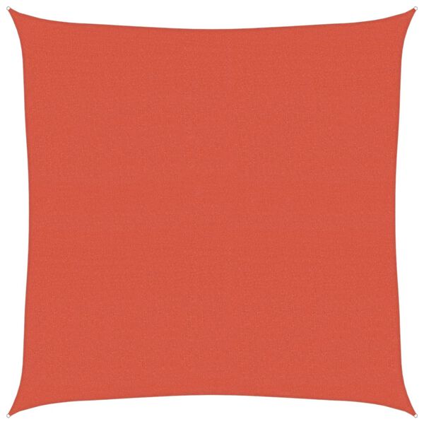 vidaXL Żagiel przeciwsłoneczny, 160 g/m&sup2;, terakotowy, 6x6 m, HDPE