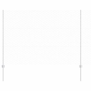 vidaXL Sześciokątne ogrodzenie z słupkiem 25 x 1,5 m Stal ocynkowana