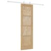 vidaXL Drzwi przesuwne Naturalne i białe 61 x 198,5 cm