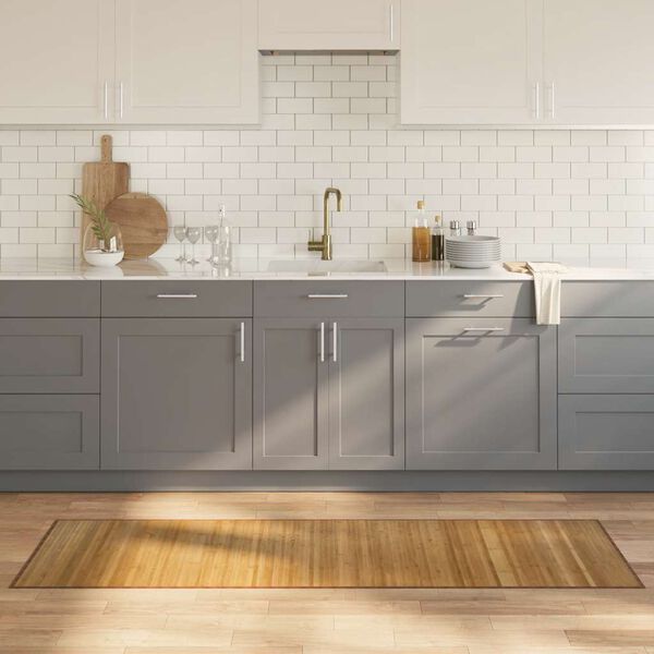 vidaXL Dywan prostokątny, naturalny, 60x200 cm, bambusowy