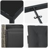 vidaXL Zestaw do jadalni w ogrodzie z poduszką 9 pcs Szary polirattan