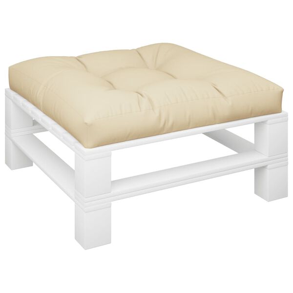 vidaXL Poduszka na sofę z palet, beżowa, 70x70x12 cm