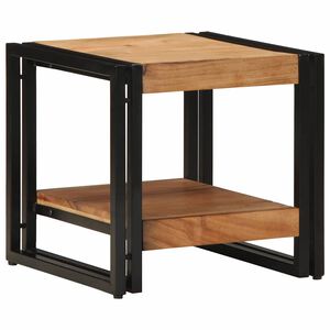 vidaXL Stolik kawowy Brązowy 40 x 40 x 38 cm Lite Drewno Akacji