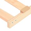 vidaXL Stelaż z listew Brązowy 80 x 190 cm Lite drewno bukowe