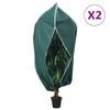 vidaXL Kaptury ochronne z suwakami, 2 szt., 70 g/m&sup2;, 1,2x1,8 m
