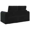 vidaXL Sofa Bed 60cm Czarny Aksamit