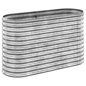 vidaXL Podwyższona donica, stal ocynkowana 114x40x68 cm