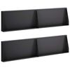 vidaXL Mur oporowy 4 szt. 80 x 12 x 30 cm Stal Czarny