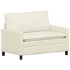 vidaXL Sofa kremowy 126 x 81 x 87,5 cm tkanina