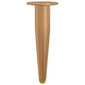 vidaXL Nogi Stojące 2 szt. złoty 98 x 40 mm Żelazo