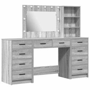 vidaXL Toaletka 3 szt. Szary Sonoma 78,5 x 41 x 135 cm