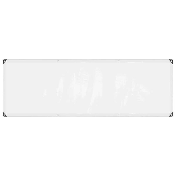 vidaXL Przezroczysta plandeka z oczkami 1x3 m Polietylen