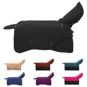 vidaXL Koc dla Koni Ciemna Zieleń i Czerń 85 cm Poliester