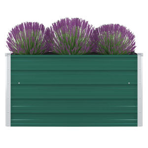 vidaXL Donica do podniesionej rabaty, 100x100x45 cm, stal, zielona