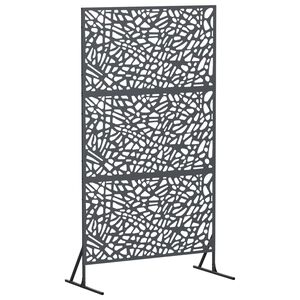 vidaXL Ekran prywatności 100 x 50 x 180 cm Stal antracytowy