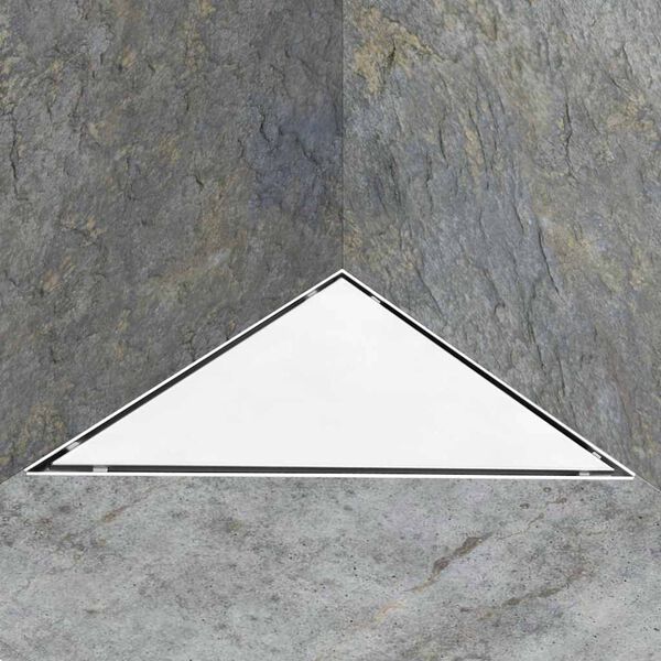 vidaXL Odpływ z pokrywą 2-w-1, 25x25 cm, stal nierdzewna