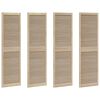 vidaXL Drzwi do szafki z drzwiami 4 pcs Naturalny 201 x 2,1 x 59,5 cm