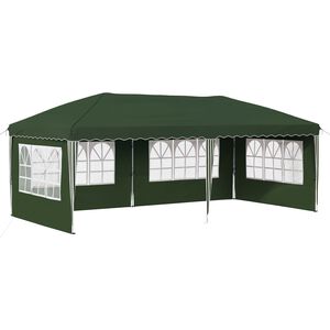 vidaXL Namiot imprezowy rozkładany 575 x 289 x 245 cm zielony