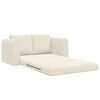 vidaXL Sofa Bed 60cm Kremowy Aksamit