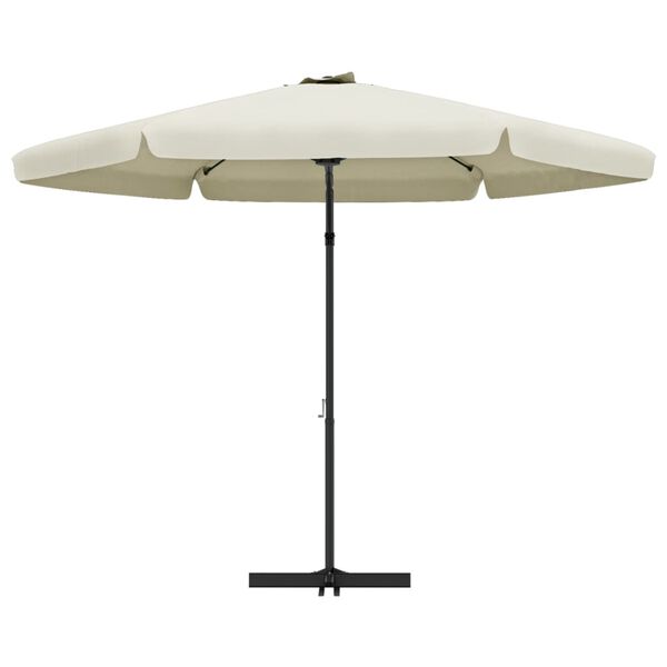 vidaXL Parasol ogrodowy na stalowym słupku, 300 cm, piaskowy