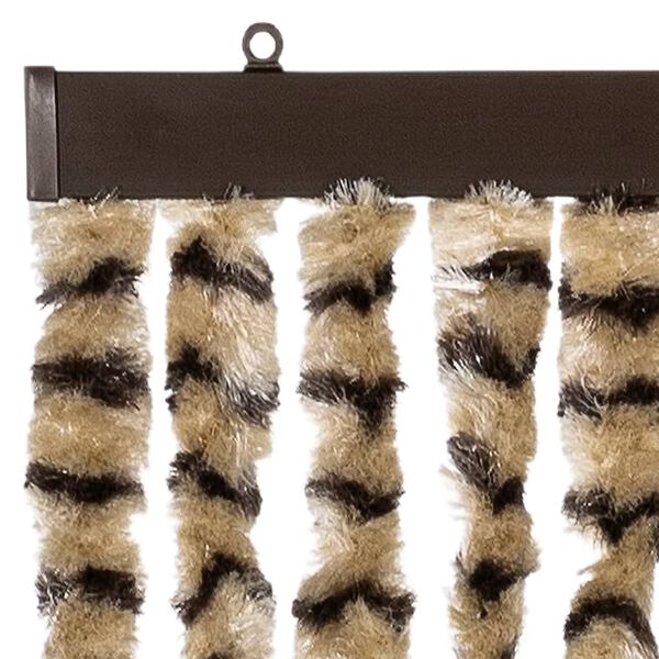 vidaXL Zasłona przeciwko owadom, beżowo-brązowa, 100x200 cm, szenil