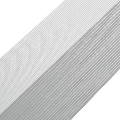 vidaXL Tarasowe listwy kątowe, 5 szt., aluminium, 170 cm, srebrne