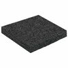 vidaXL Pad Patio z Granulatem Gumowym Czarny 9 x 9 x 1 cm Guma