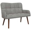 vidaXL Sofa dwuosobowa jasnoszary 115 x 61 x 87 cm Welur