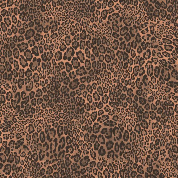 Noodwand Tapeta Leopard Print, brązowa