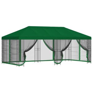vidaXL Altana z bokami 6 x 3 m zielony Poliester i Stal 190