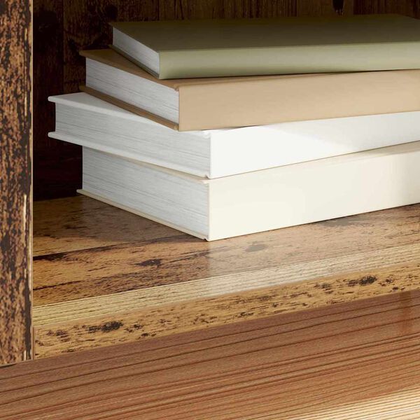 vidaXL Szafka na płyty winylowe Stare drewno 121 x 38 x 48 cm