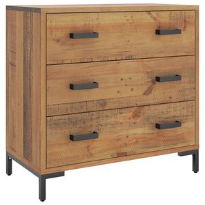 vidaXL Komoda, 75x35x70 cm, lite drewno sosnowe