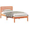 vidaXL Ramka ł&oacute;żka Woskowy Brąz 80 x 200 cm Lite drewno sosnowe